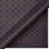 Brown silk scarf MONOGRAM M