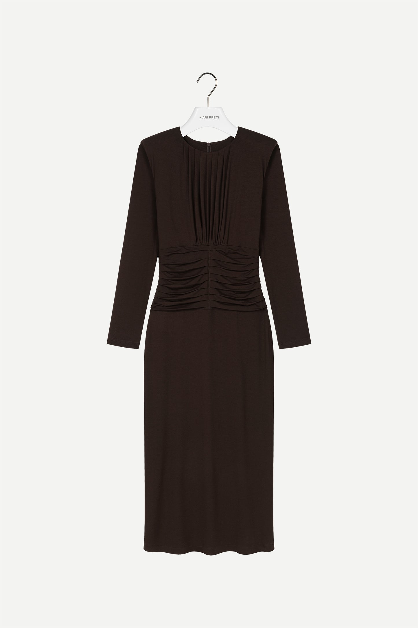 
                  
                    DELUNA II BROWN MIDI DRESS
                  
                