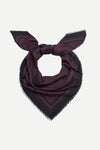 WOOL-SILK MONOGRAM SCARF M