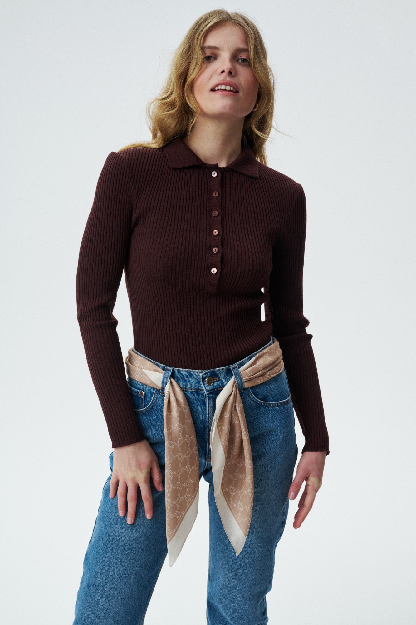 
                  
                    WOOL POLO SWEATER GRACE
                  
                