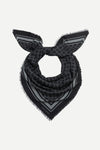WOOL-SILK MONOGRAM SCARF