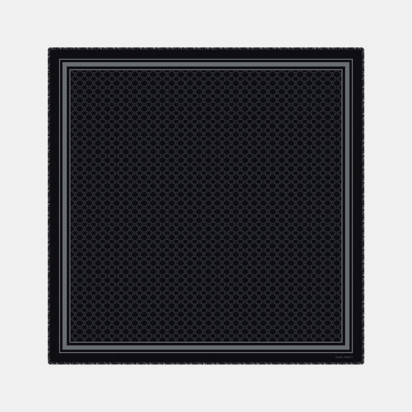 
                  
                    Black wool and silk scarf MONOGRAM M
                  
                