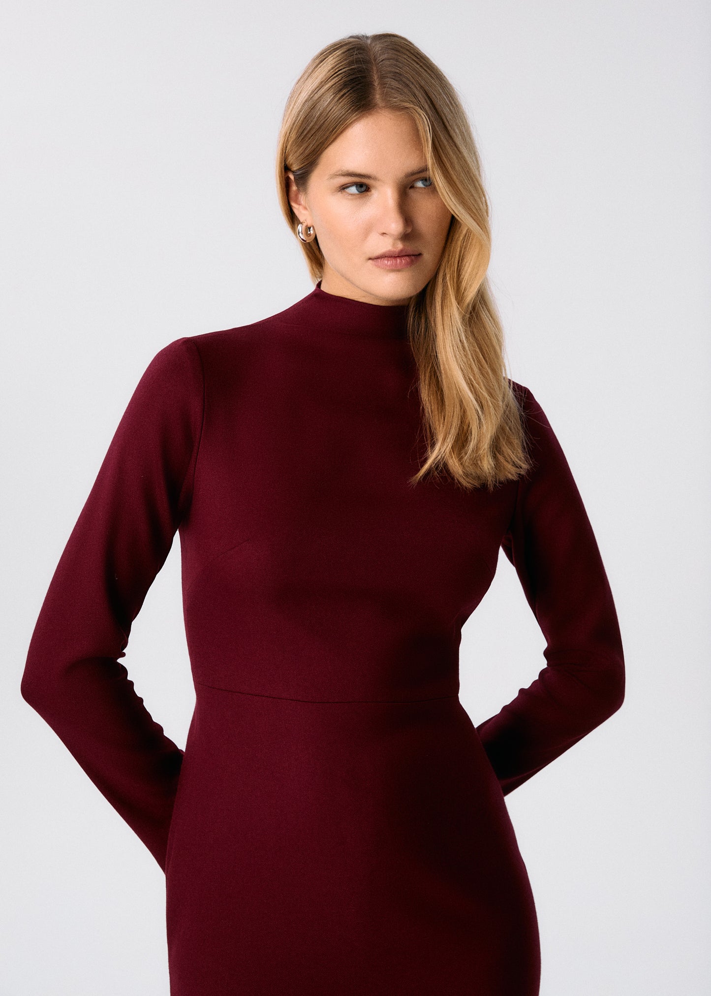 
                  
                    ENVY MINI DRESS WITH STAND-UP COLLAR
                  
                