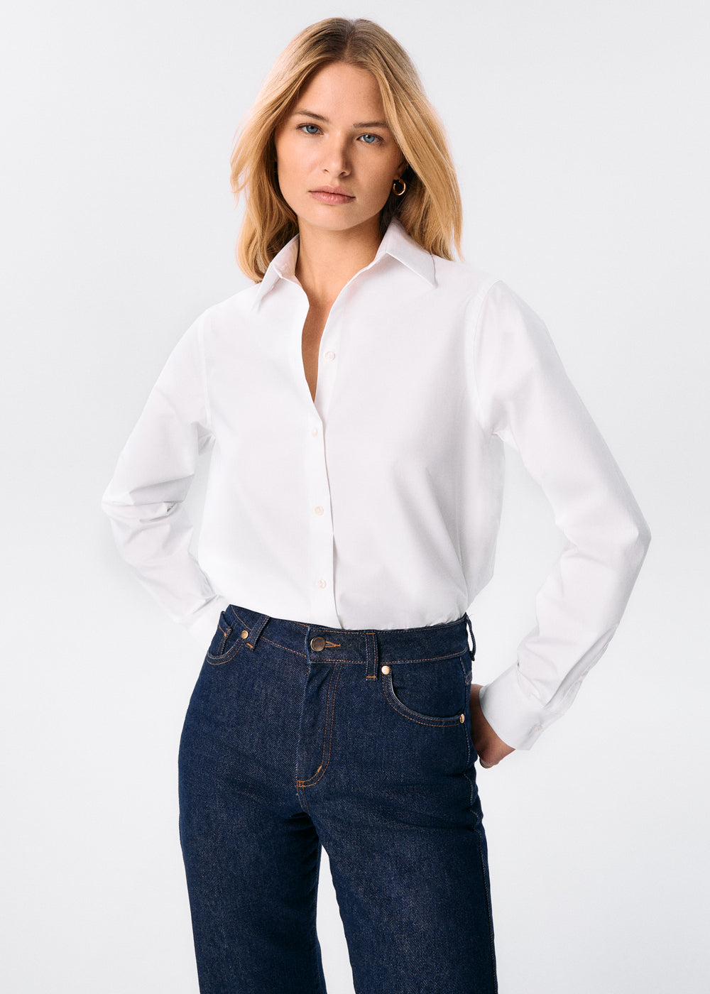 Classic White Cotton Essence Shirt