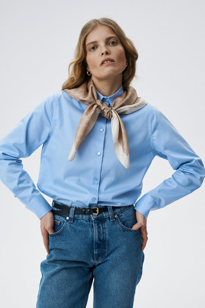 
                  
                    Blue Cotton Elysian Shirt
                  
                