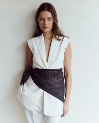 Ivory Wool Vest Serene