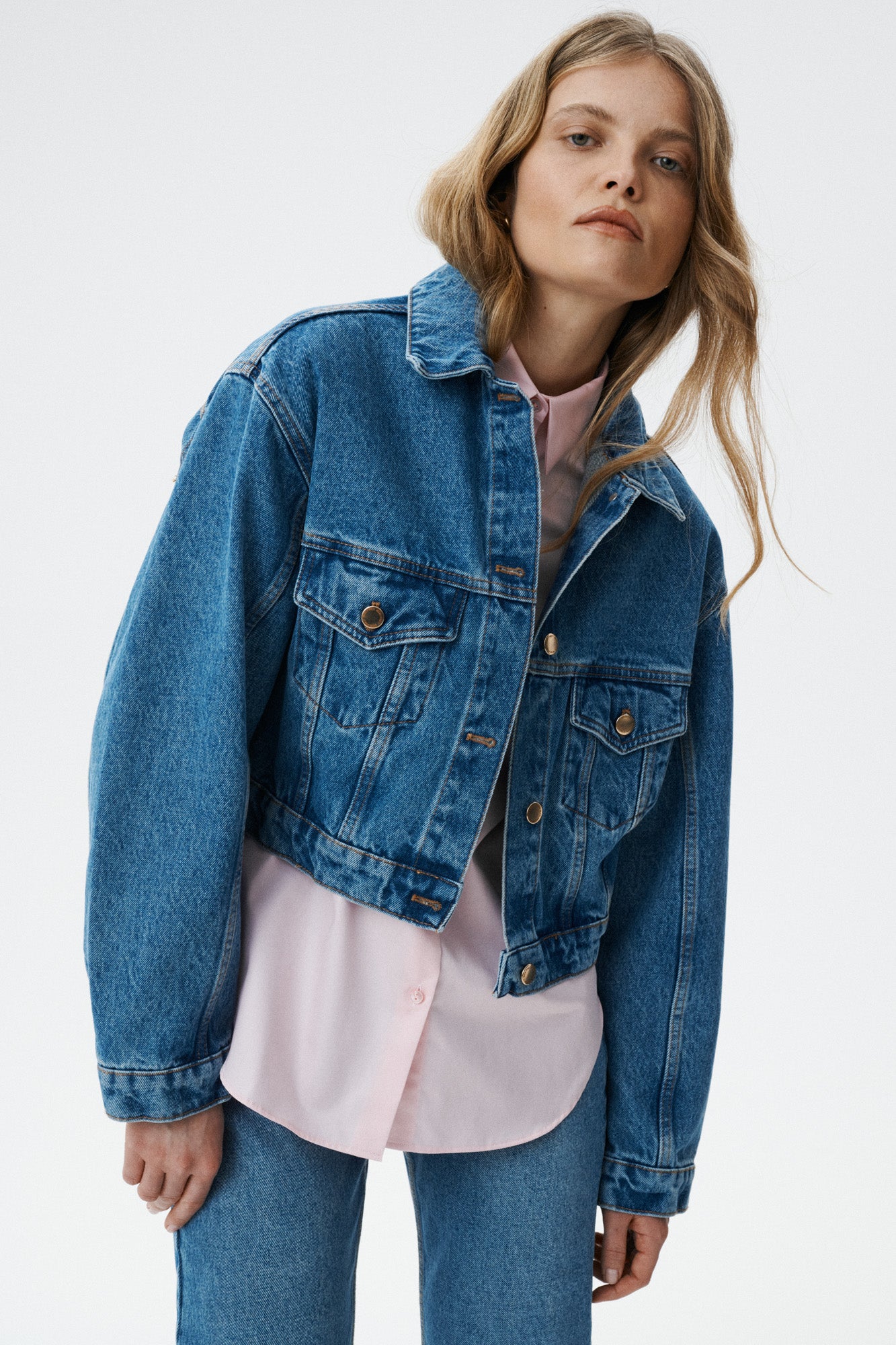 Denim Rust Oversized Denim Jacket – MARI PRETI