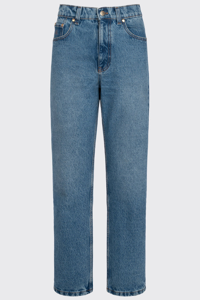 
                  
                    Denim Rust Slightly Tapered Jeans
                  
                