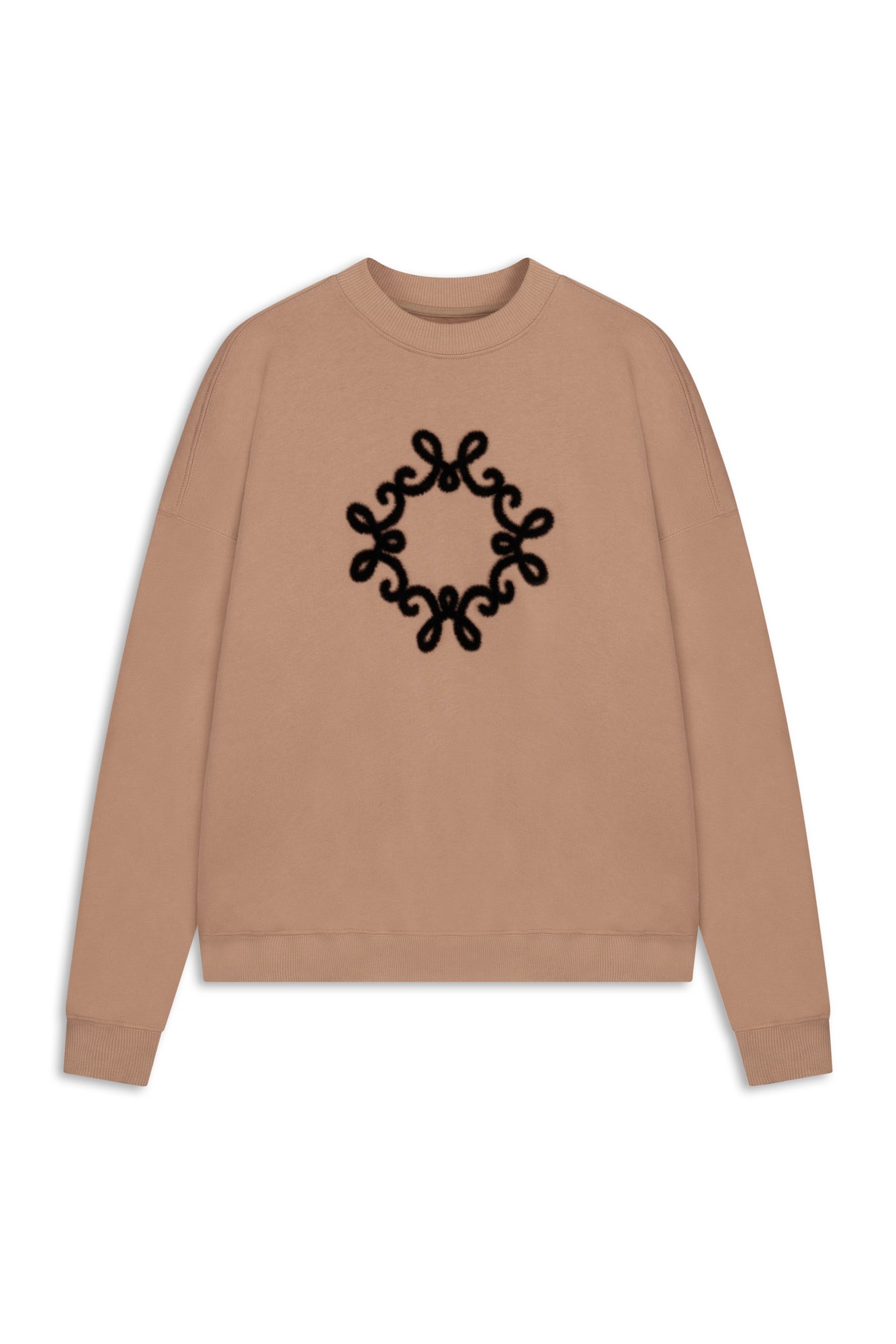 
                  
                    Camelowa bawełniana bluza oversize Onera z spersonalizowany motywem MONOGRAM M
                  
                
