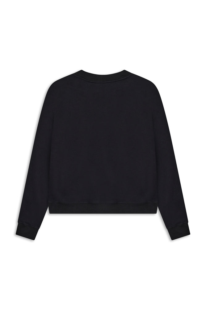 
                  
                    Velena black cotton sweatshirt with personalized MONOGRAM M motif
                  
                