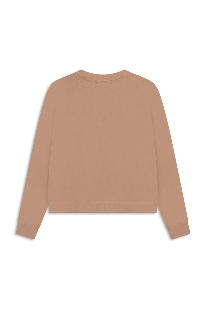 
                  
                    Camel Velena cotton sweatshirt with personalized MONOGRAM M motif
                  
                