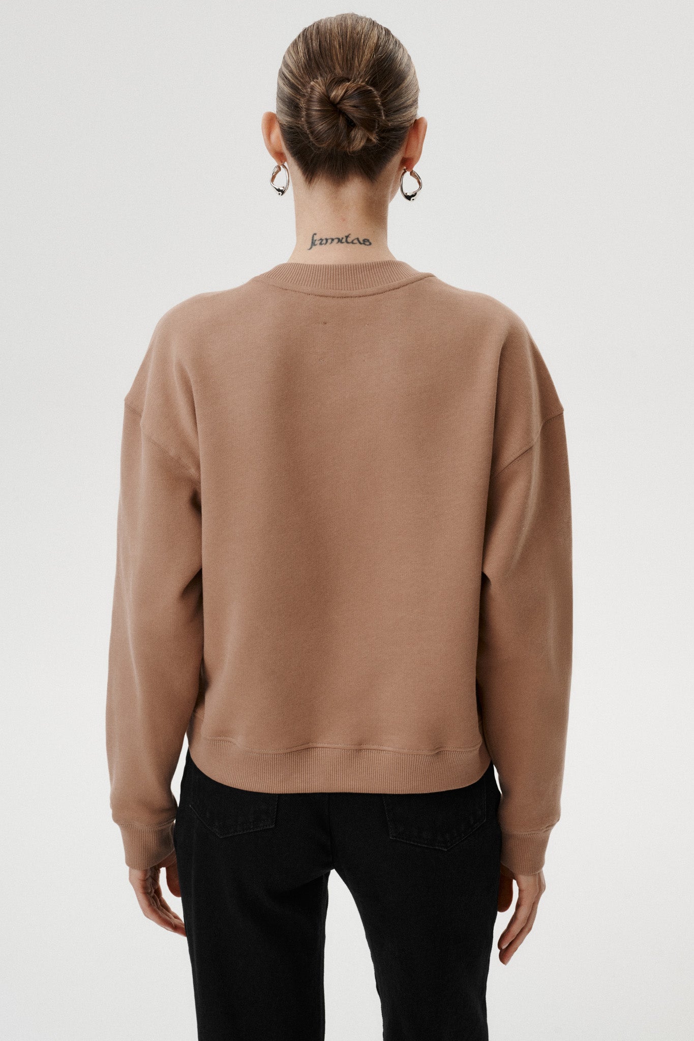 
                  
                    Camel Velena cotton sweatshirt with personalized MONOGRAM M motif
                  
                