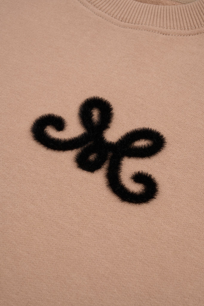
                  
                    Camelowa bawełniana bluza Velena z spersonalizowany motywem MONOGRAM M
                  
                