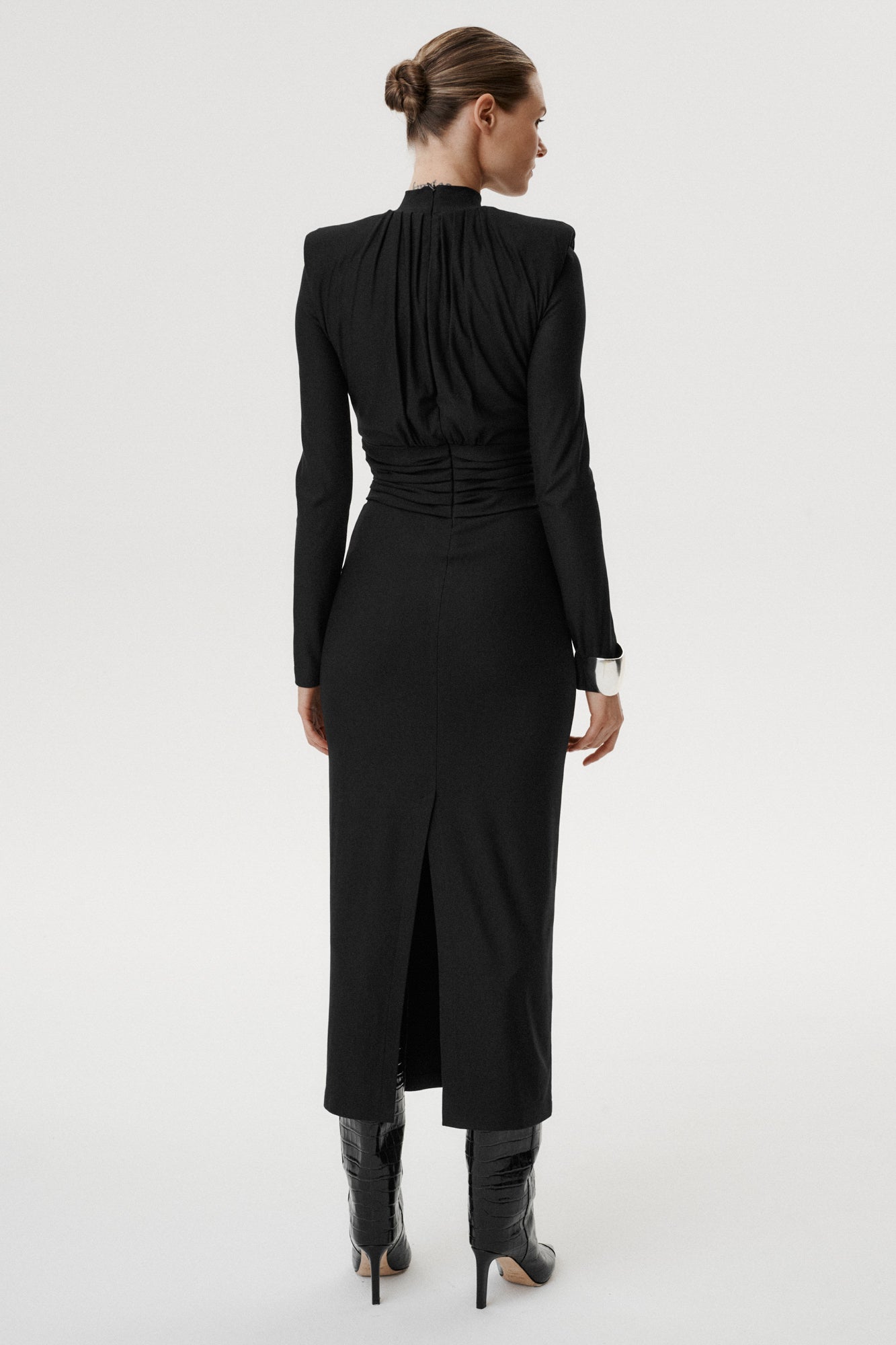 
                  
                    Deluna Black Stretch Jersey Midi Dress
                  
                