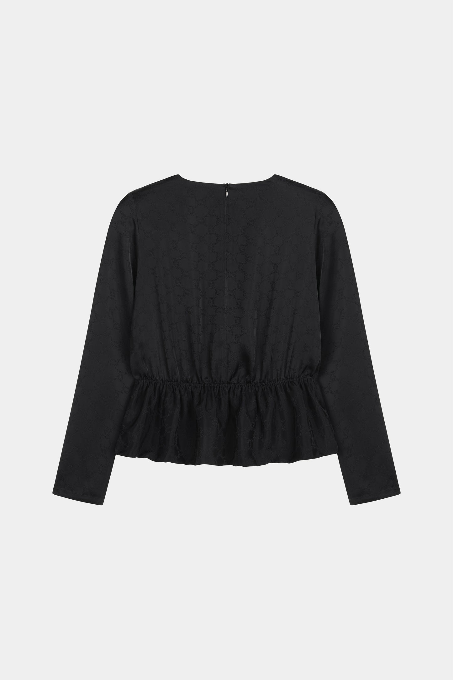 
                  
                    BLACK BLOUSE WITH SHOULDER PADS MONOGRAM M OBSIDIAN
                  
                
