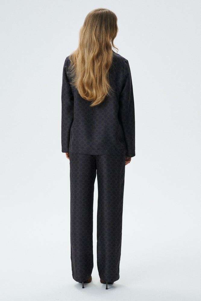 
                  
                    Brown silk trousers MONOGRAM-M
                  
                