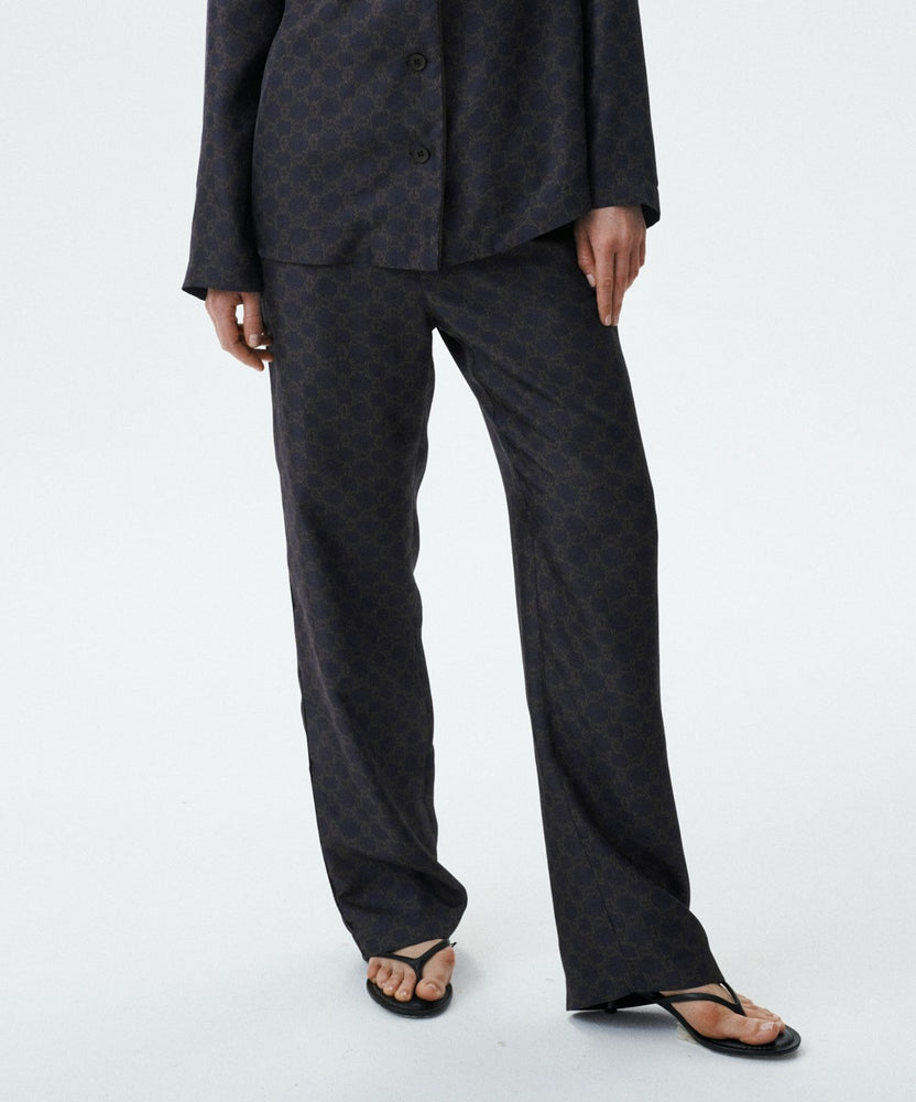 
                  
                    Brown silk trousers MONOGRAM-M
                  
                