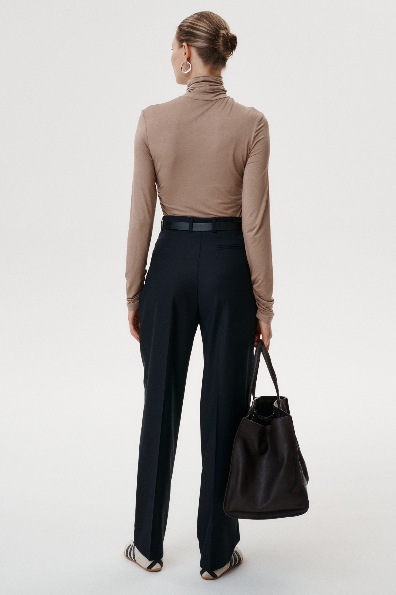 
                  
                    Lisara cappuccino draped turtleneck
                  
                