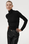 DRAPED LISARA TURTLENECK