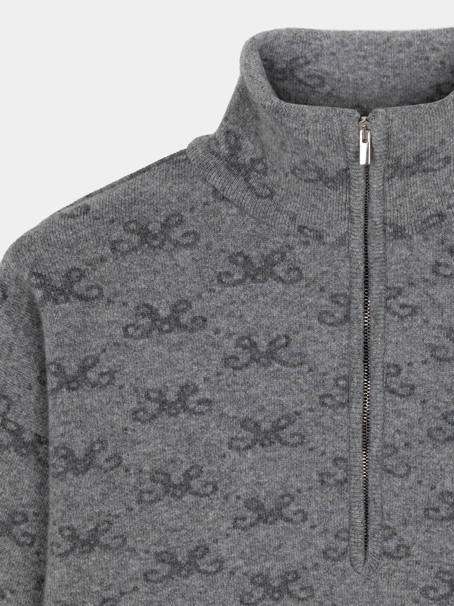
                  
                    GREY WOOL-CASHMERE MONOGRAM COZY SWEATER M
                  
                