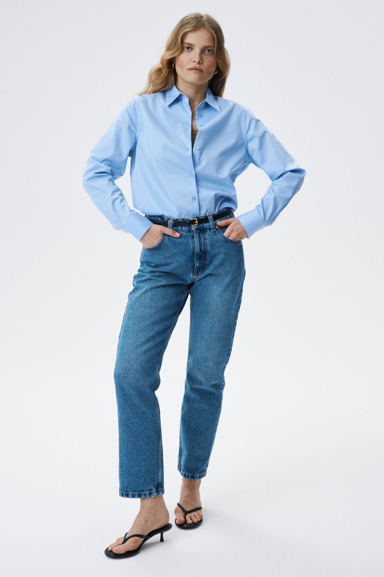 
                  
                    Blue Cotton Elysian Shirt
                  
                